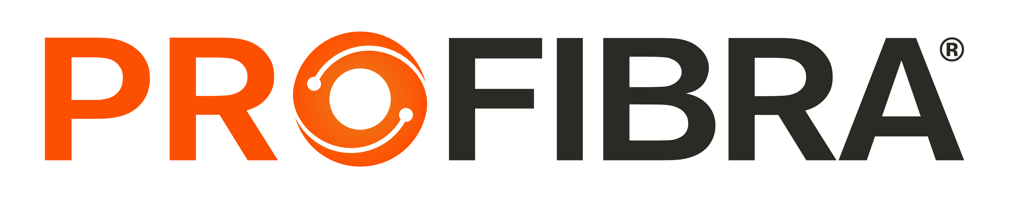 profibra logo horizontal narnja y negro 